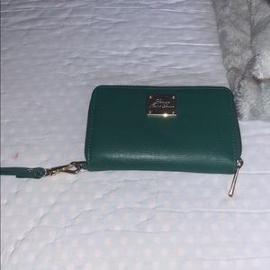 Ralph Lauren Wristlet in beautiful emerald color